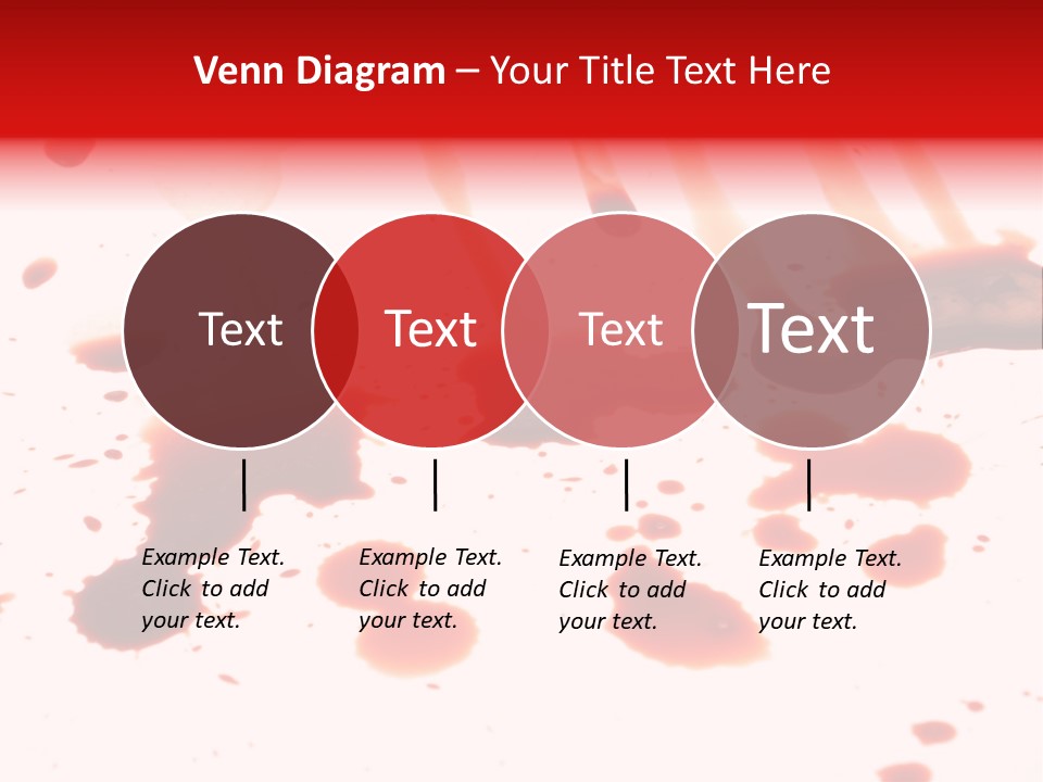 Abstract Isolated Spray PowerPoint Template