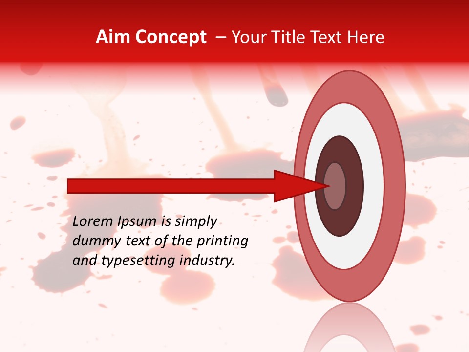 Abstract Isolated Spray PowerPoint Template