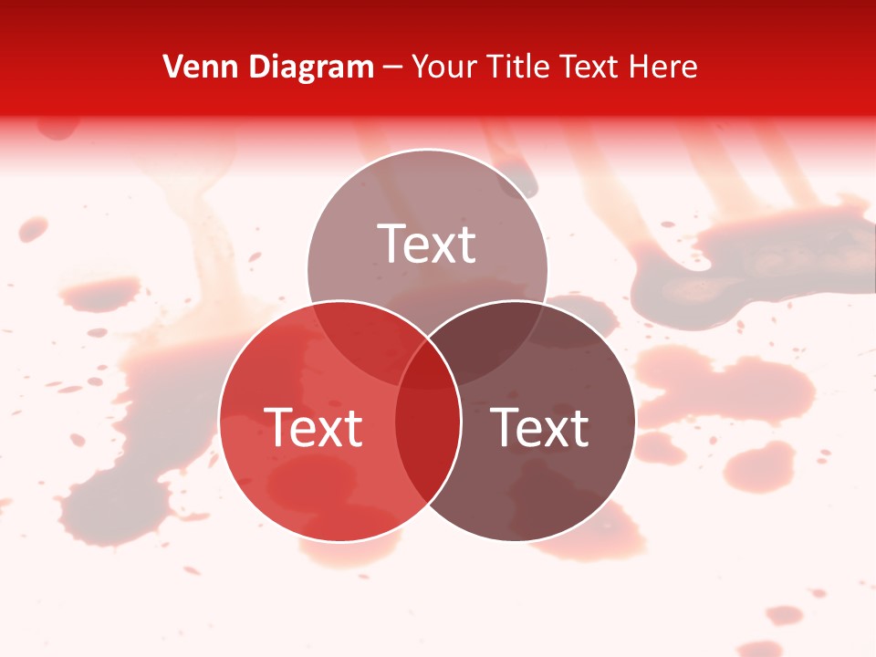 Abstract Isolated Spray PowerPoint Template