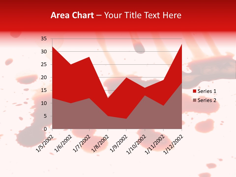 Abstract Isolated Spray PowerPoint Template