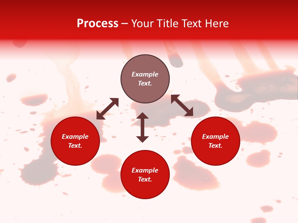 Abstract Isolated Spray PowerPoint Template