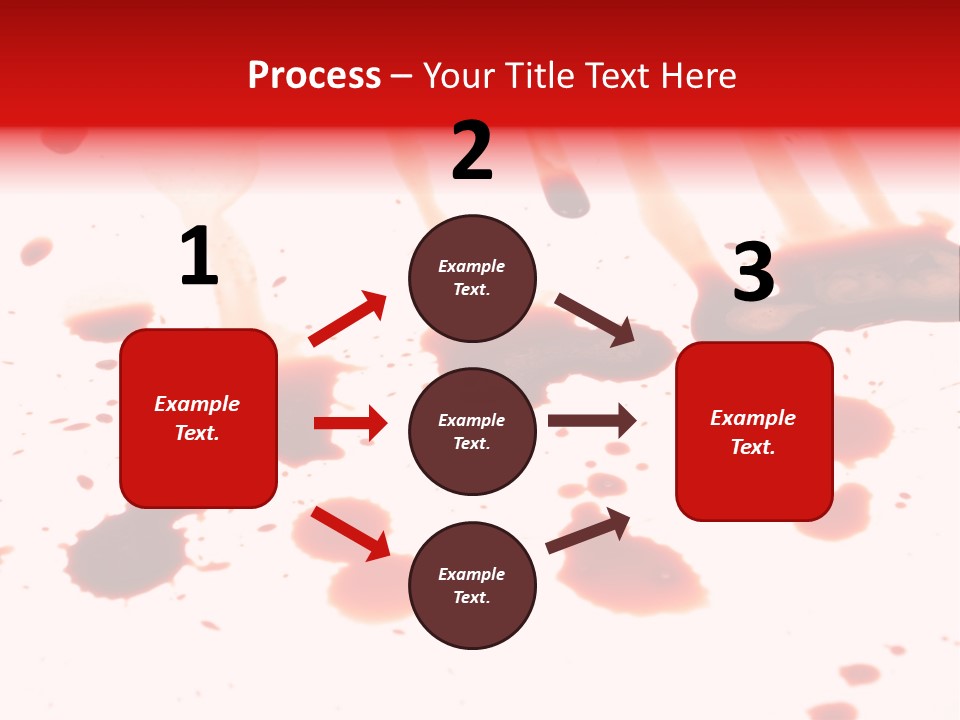 Abstract Isolated Spray PowerPoint Template