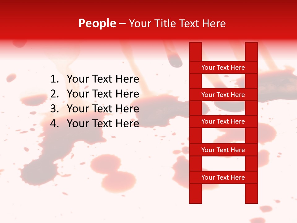 Abstract Isolated Spray PowerPoint Template