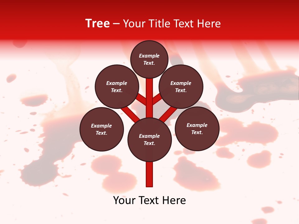 Abstract Isolated Spray PowerPoint Template