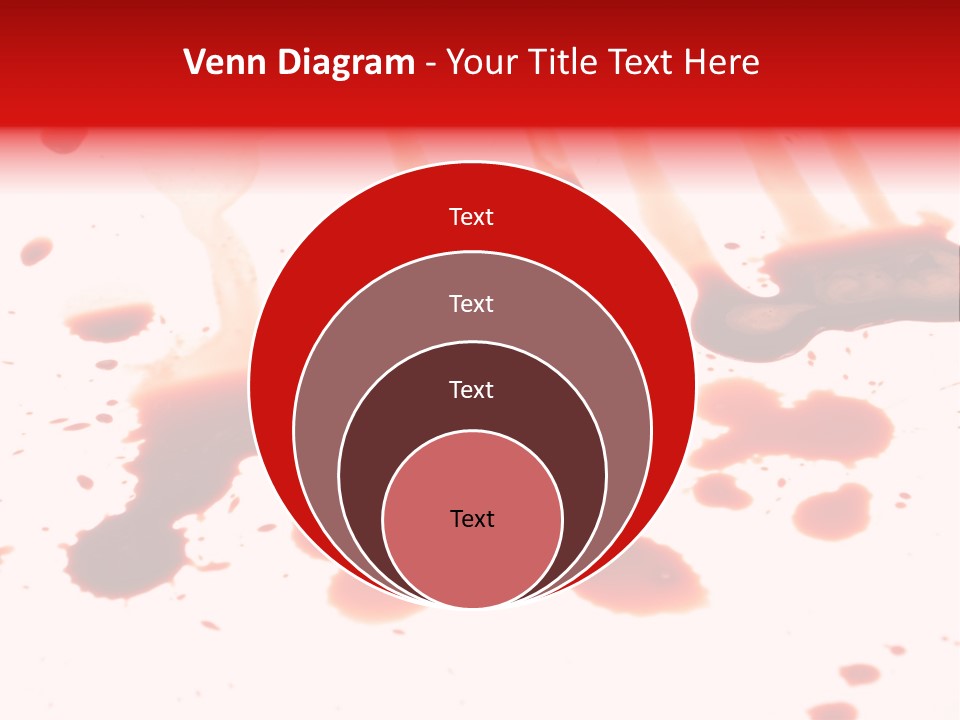 Abstract Isolated Spray PowerPoint Template