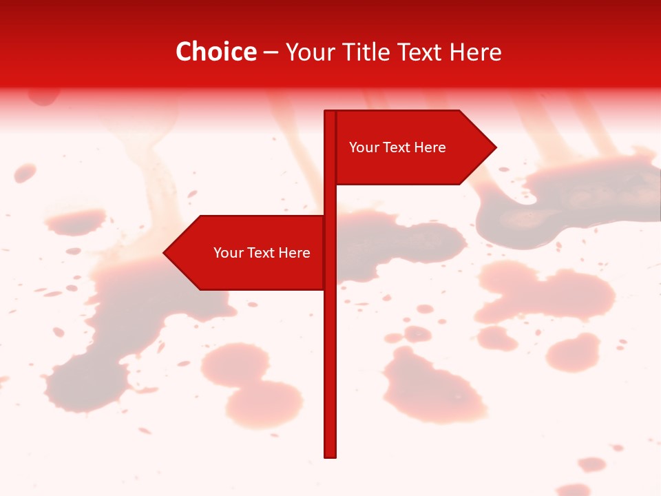 Abstract Isolated Spray PowerPoint Template