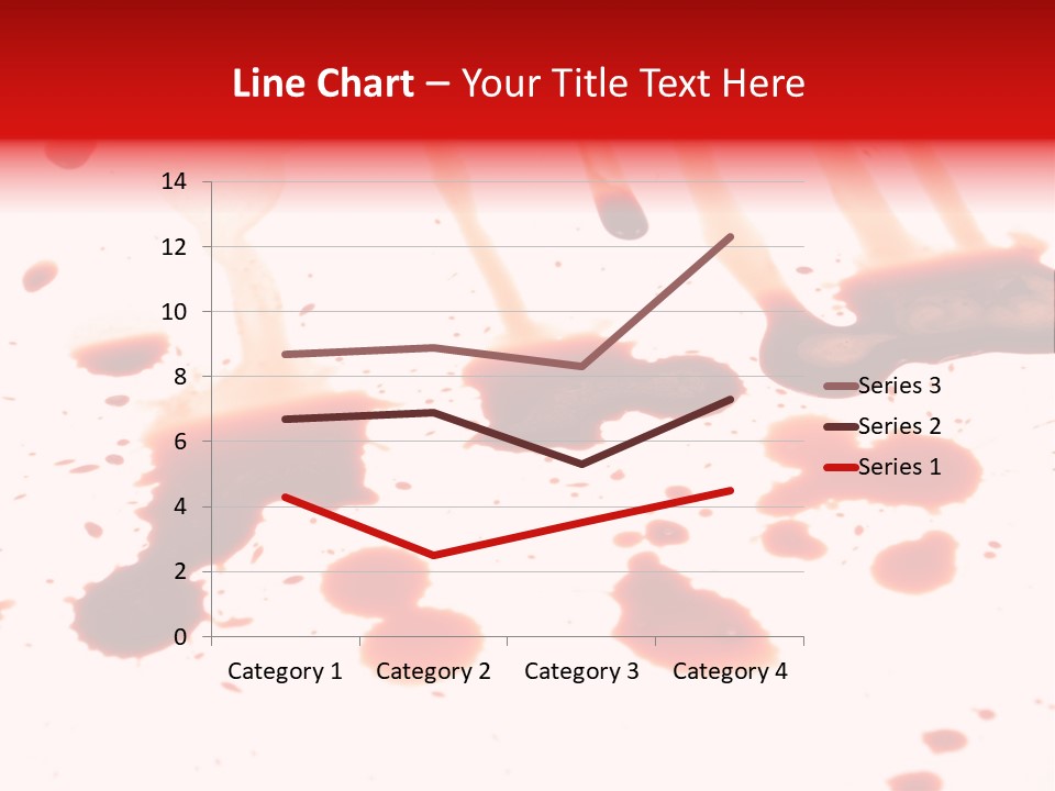 Abstract Isolated Spray PowerPoint Template