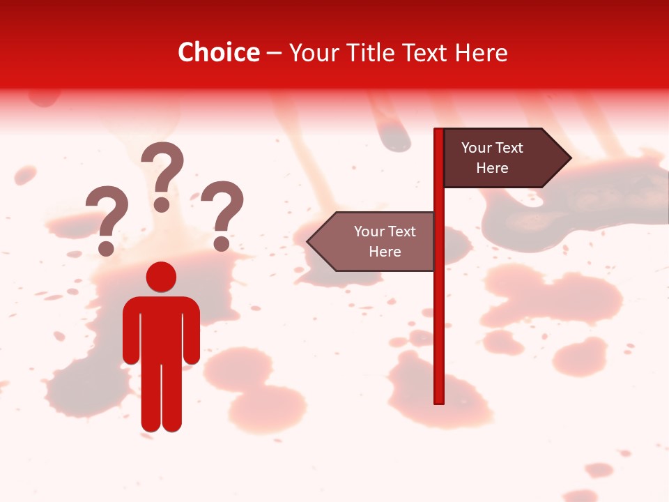 Abstract Isolated Spray PowerPoint Template