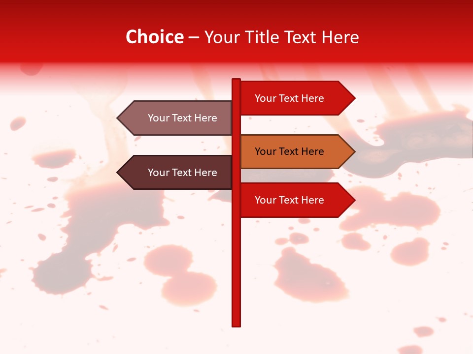 Abstract Isolated Spray PowerPoint Template