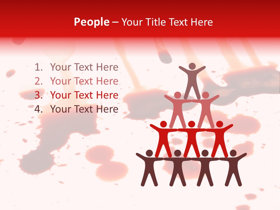 Abstract Isolated Spray PowerPoint Template