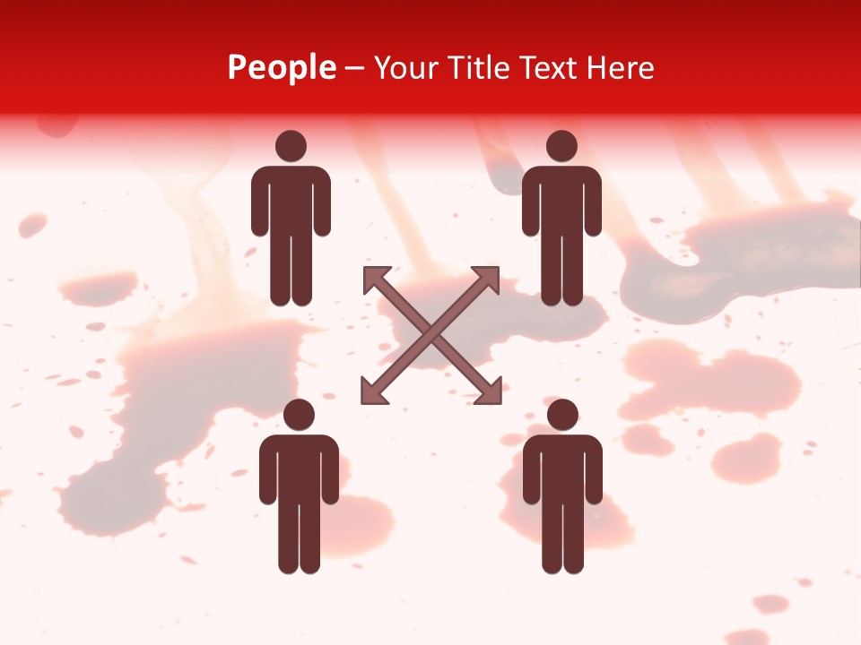 Abstract Isolated Spray PowerPoint Template