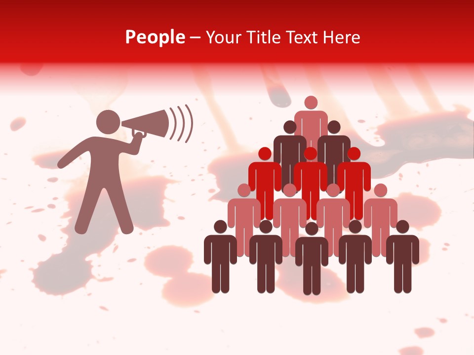 Abstract Isolated Spray PowerPoint Template