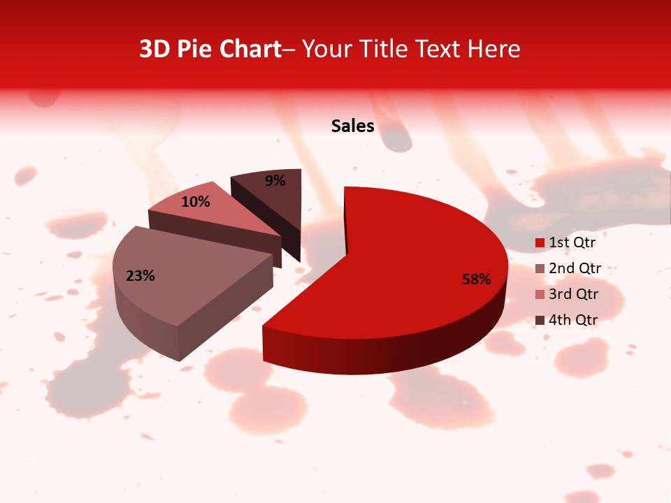 Abstract Isolated Spray PowerPoint Template