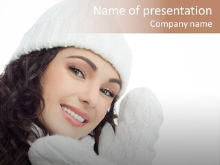 Face Scarf Positive PowerPoint Template