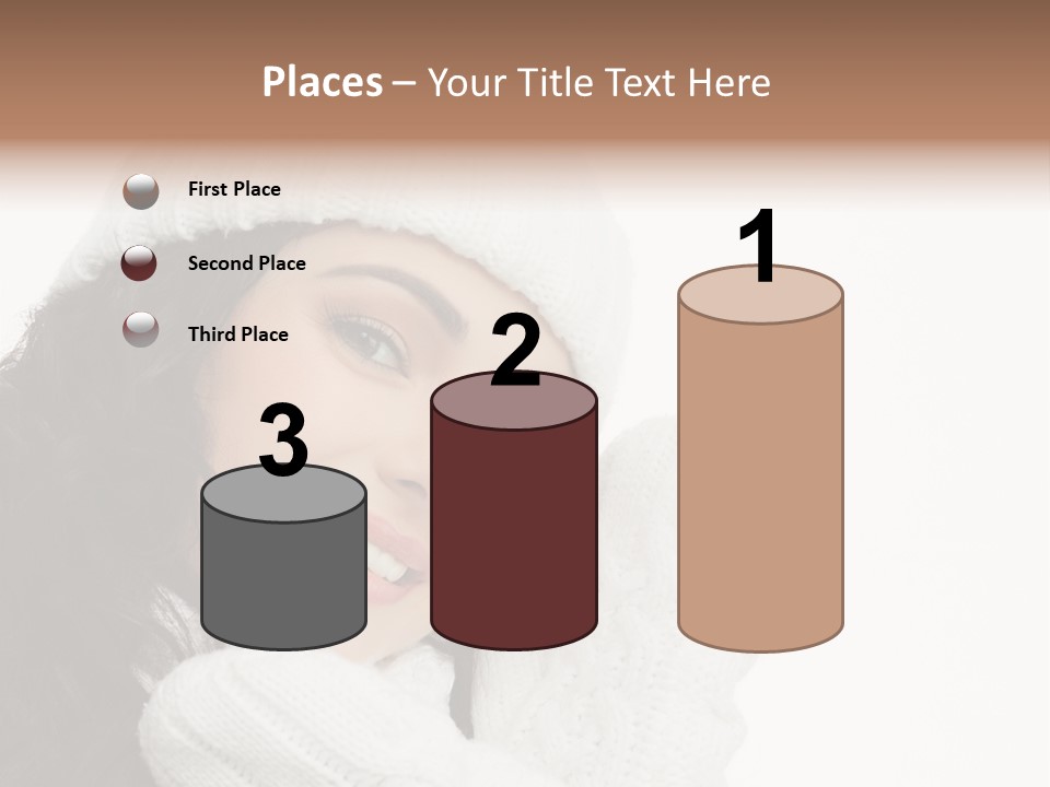 Face Scarf Positive PowerPoint Template