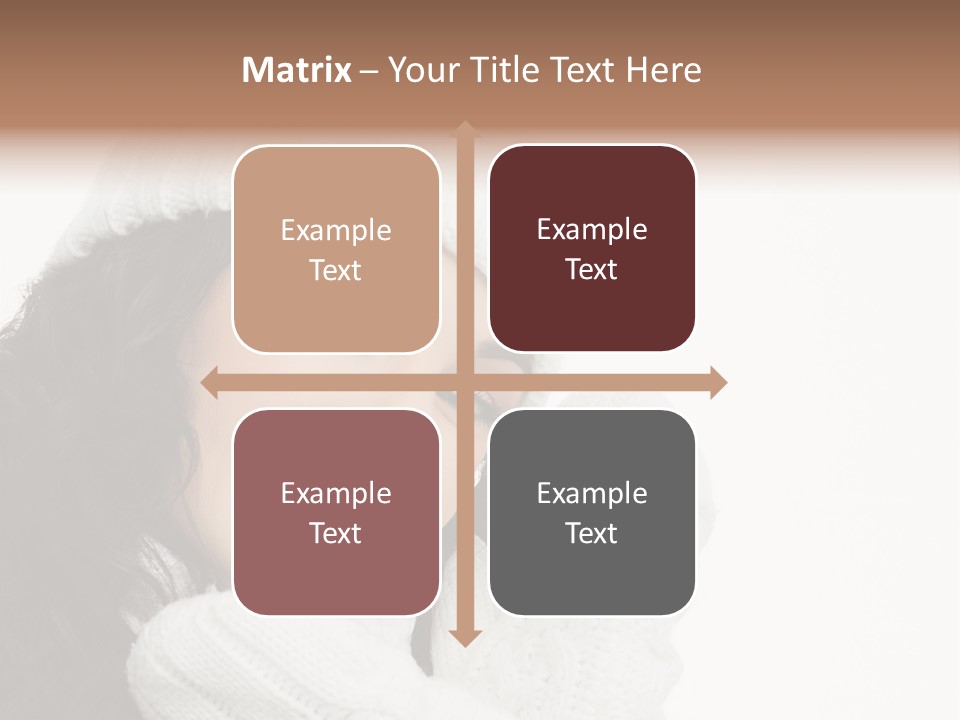 Face Scarf Positive PowerPoint Template