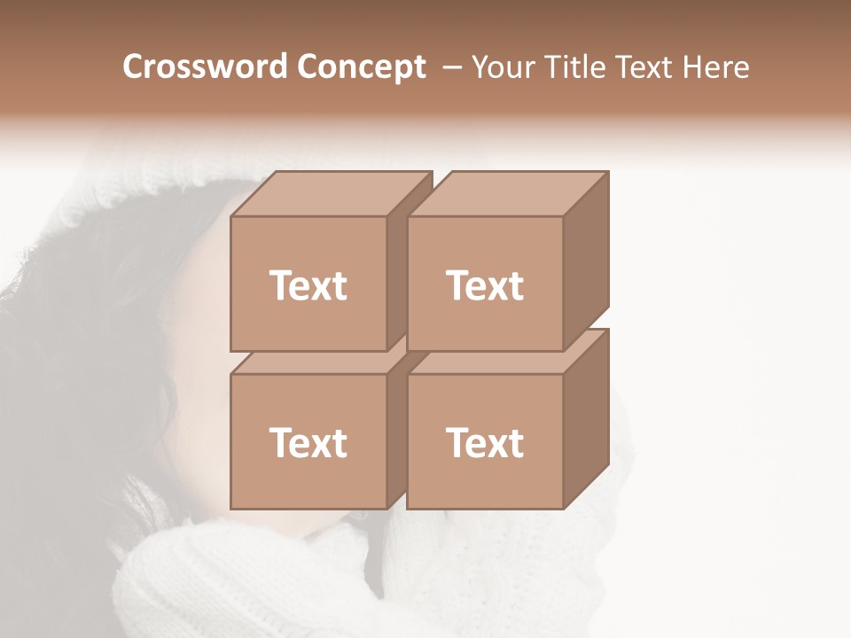 Face Scarf Positive PowerPoint Template