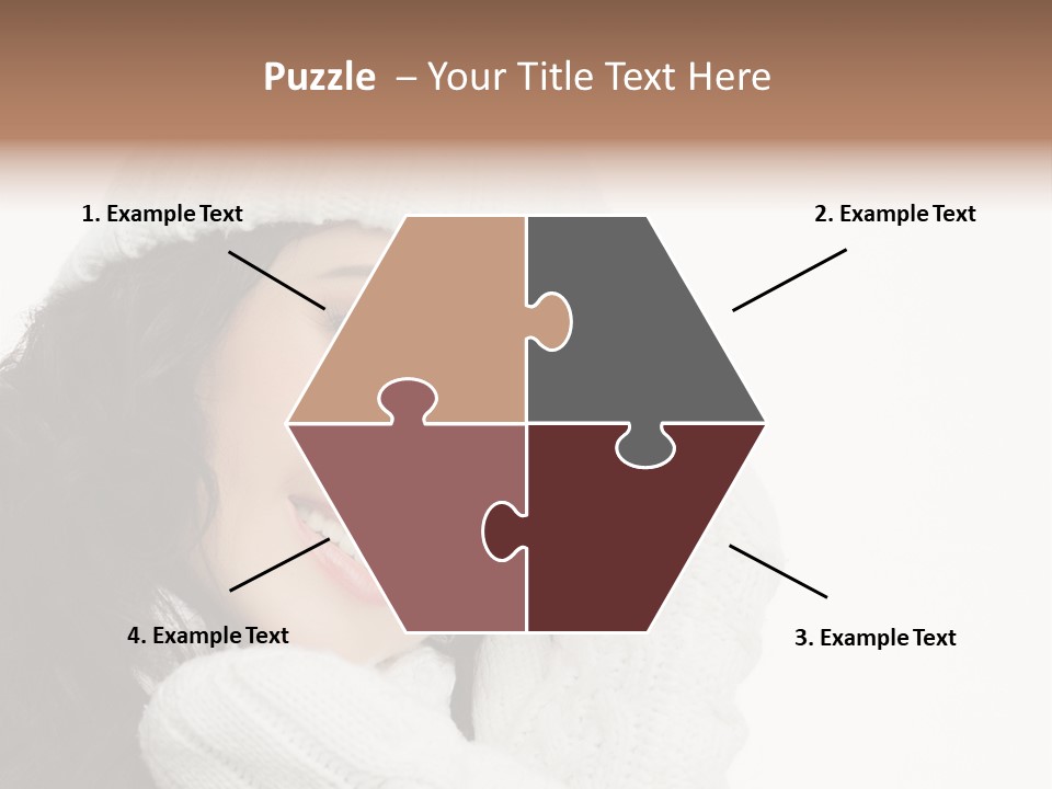 Face Scarf Positive PowerPoint Template