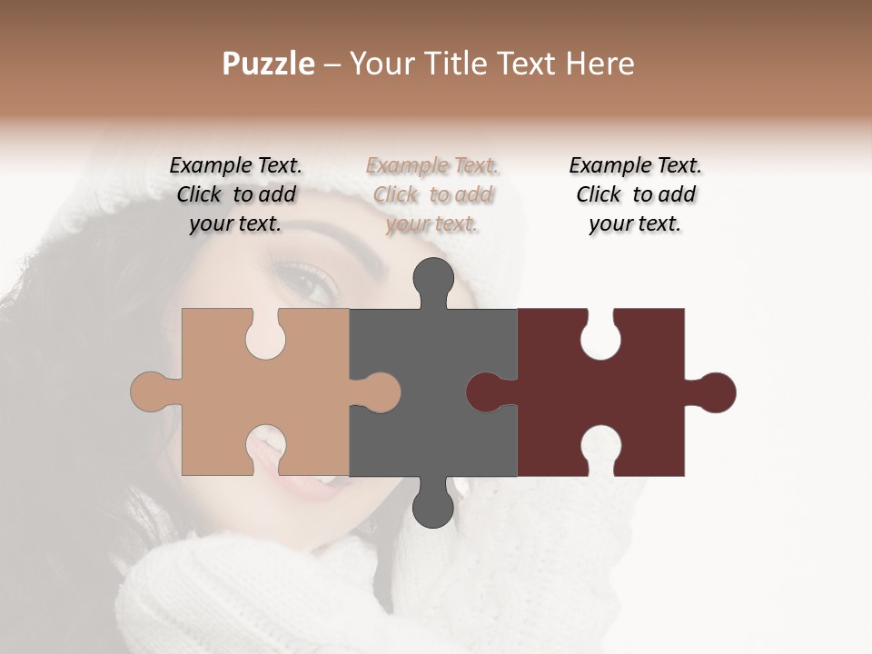 Face Scarf Positive PowerPoint Template