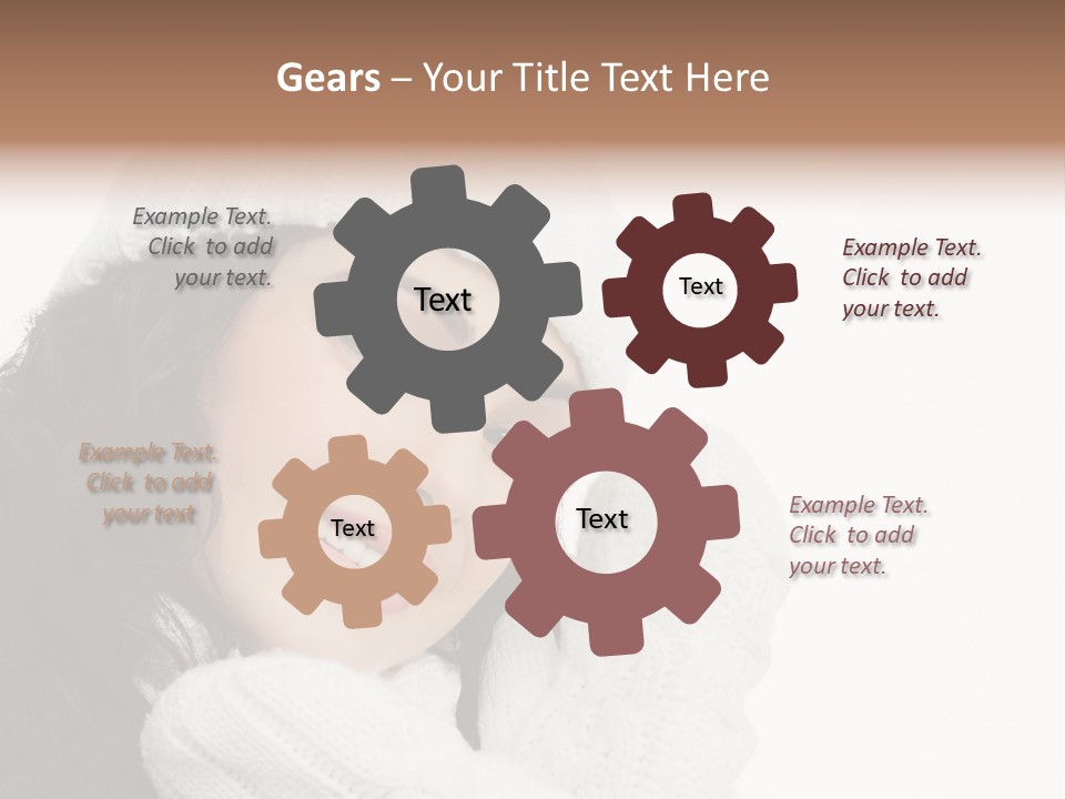 Face Scarf Positive PowerPoint Template