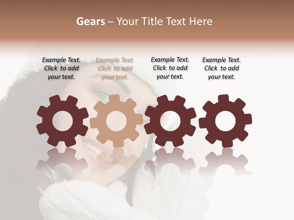 Face Scarf Positive PowerPoint Template