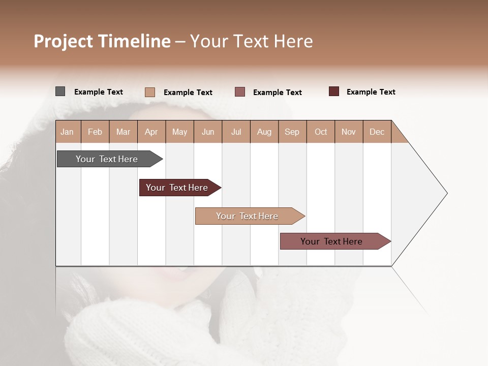 Face Scarf Positive PowerPoint Template