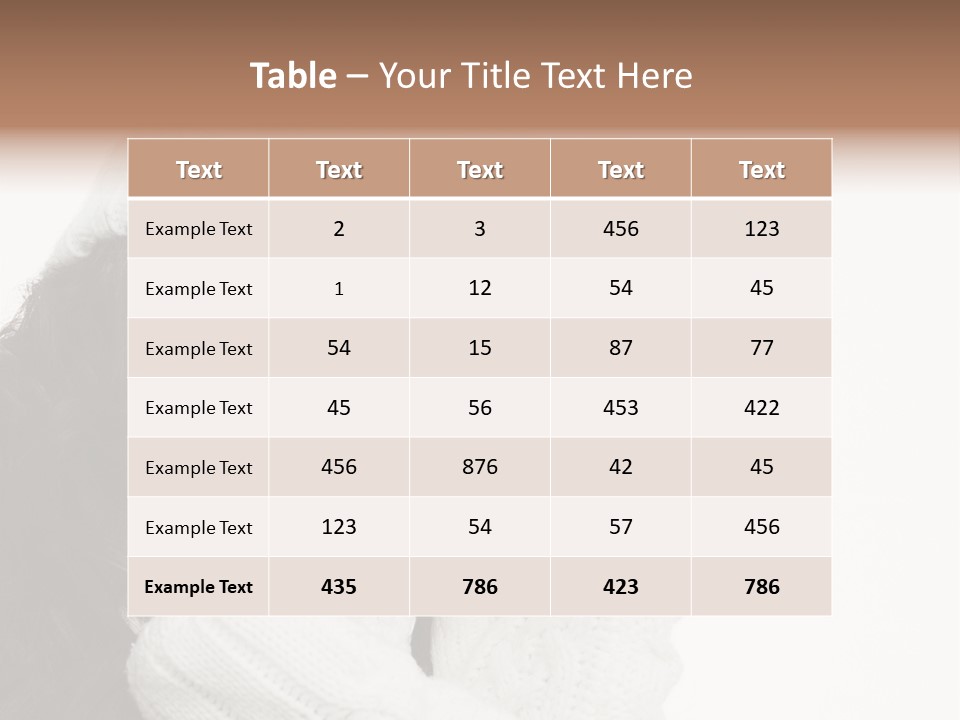 Face Scarf Positive PowerPoint Template