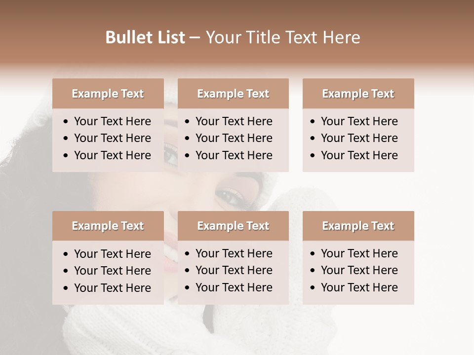 Face Scarf Positive PowerPoint Template