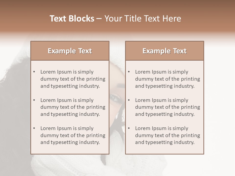 Face Scarf Positive PowerPoint Template