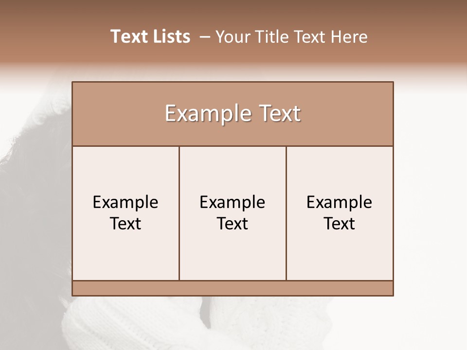 Face Scarf Positive PowerPoint Template