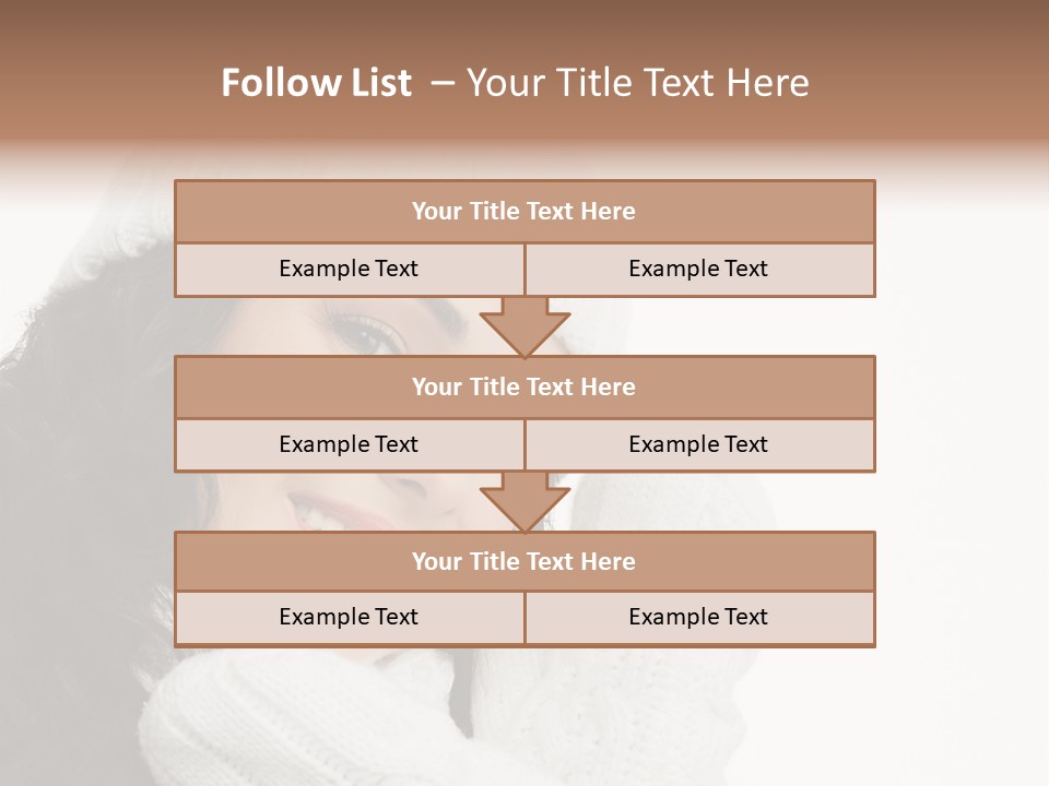 Face Scarf Positive PowerPoint Template