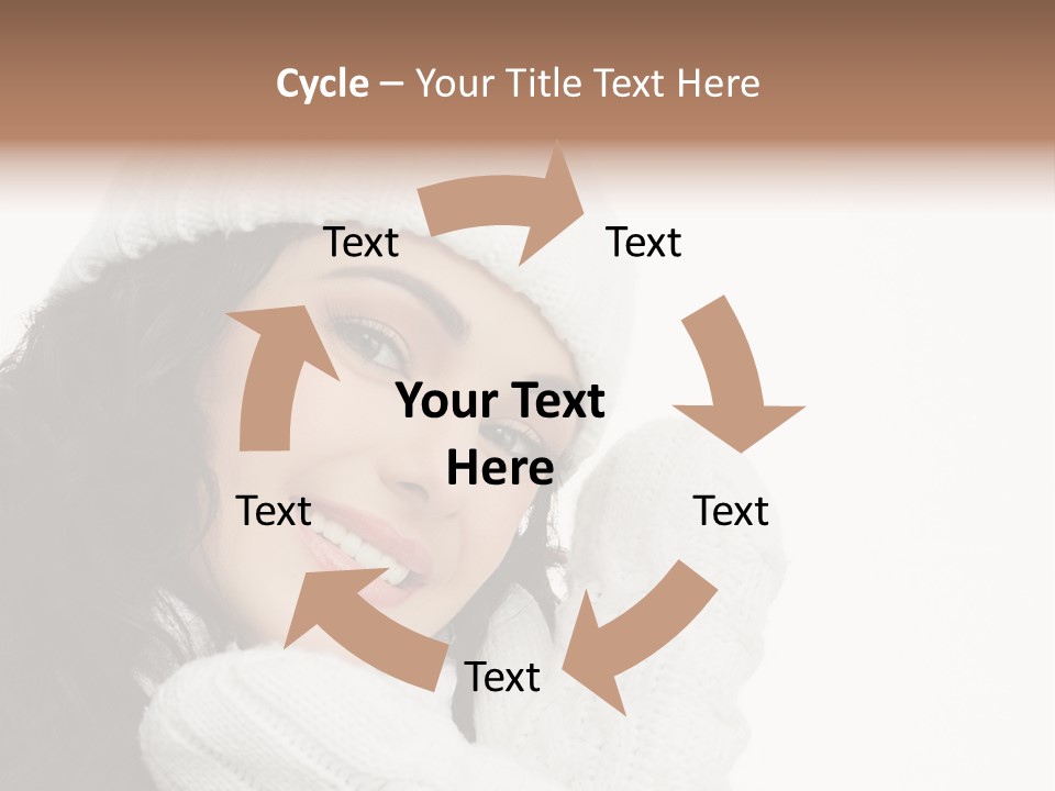 Face Scarf Positive PowerPoint Template