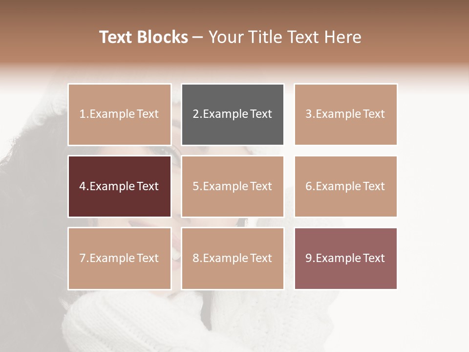 Face Scarf Positive PowerPoint Template