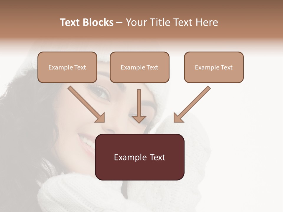 Face Scarf Positive PowerPoint Template