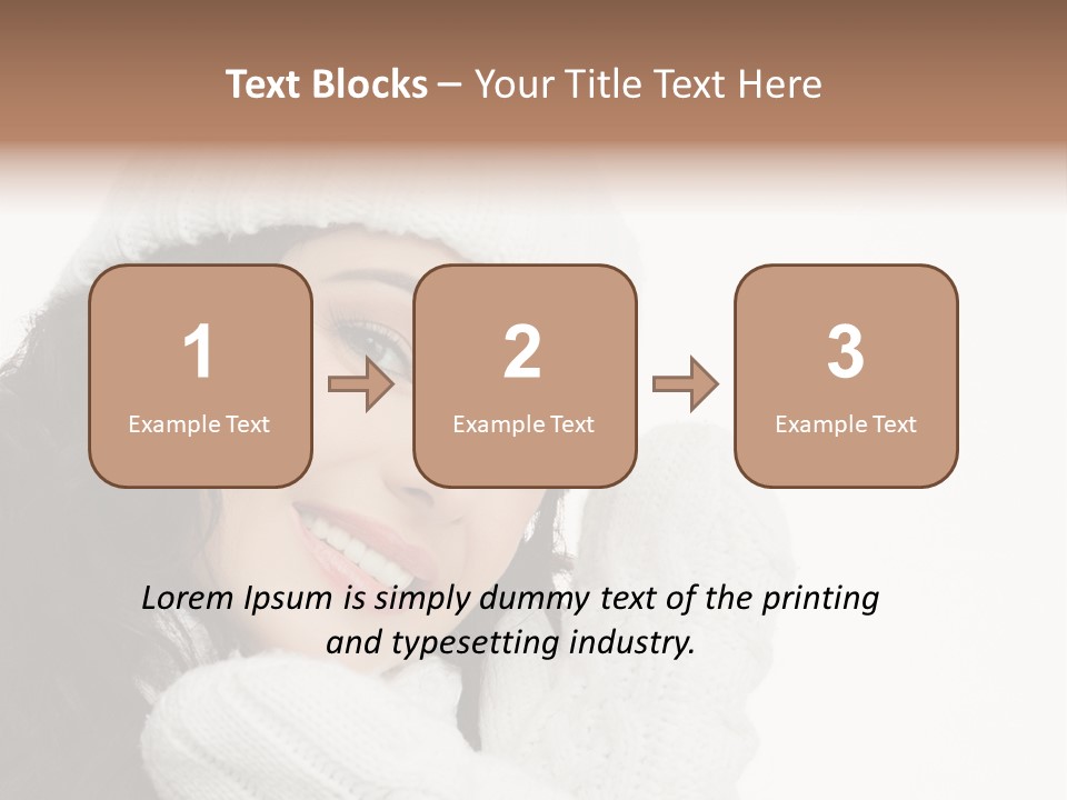 Face Scarf Positive PowerPoint Template