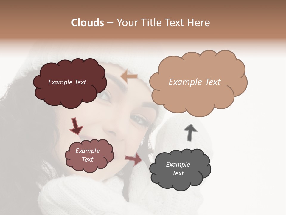 Face Scarf Positive PowerPoint Template