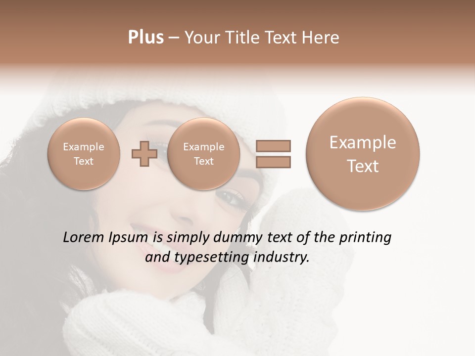Face Scarf Positive PowerPoint Template