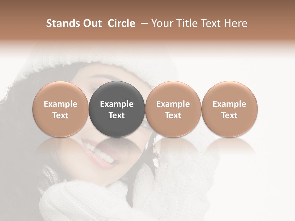 Face Scarf Positive PowerPoint Template