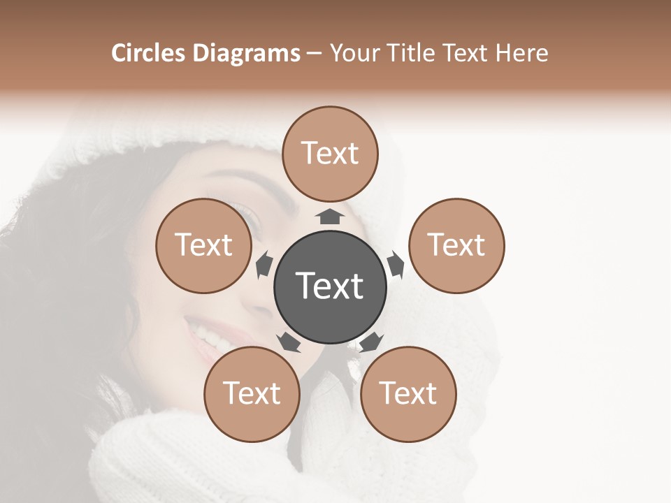 Face Scarf Positive PowerPoint Template