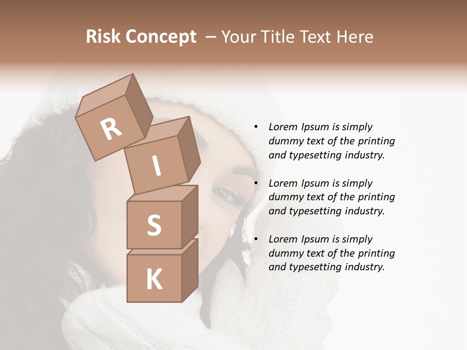 Face Scarf Positive PowerPoint Template