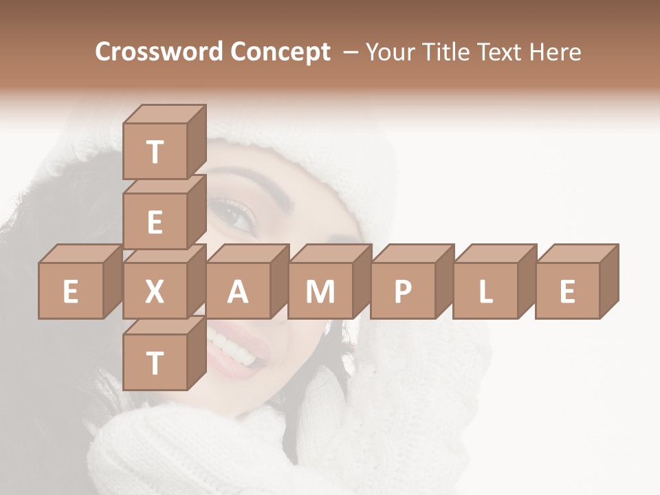 Face Scarf Positive PowerPoint Template