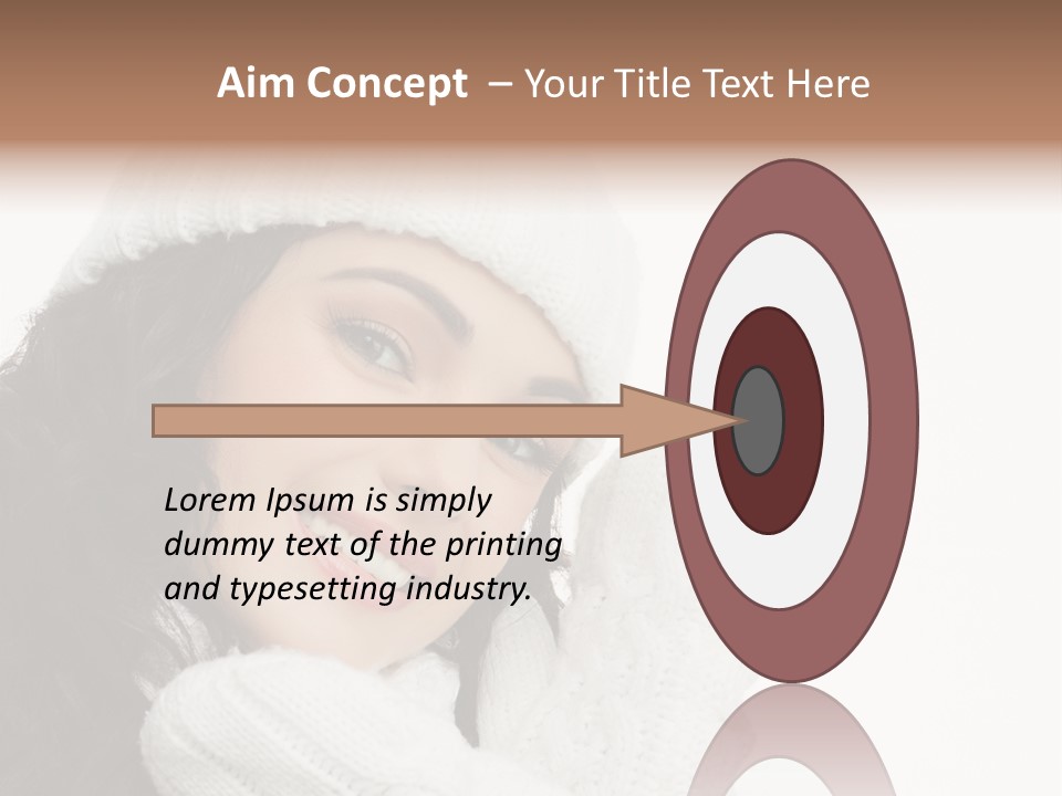 Face Scarf Positive PowerPoint Template