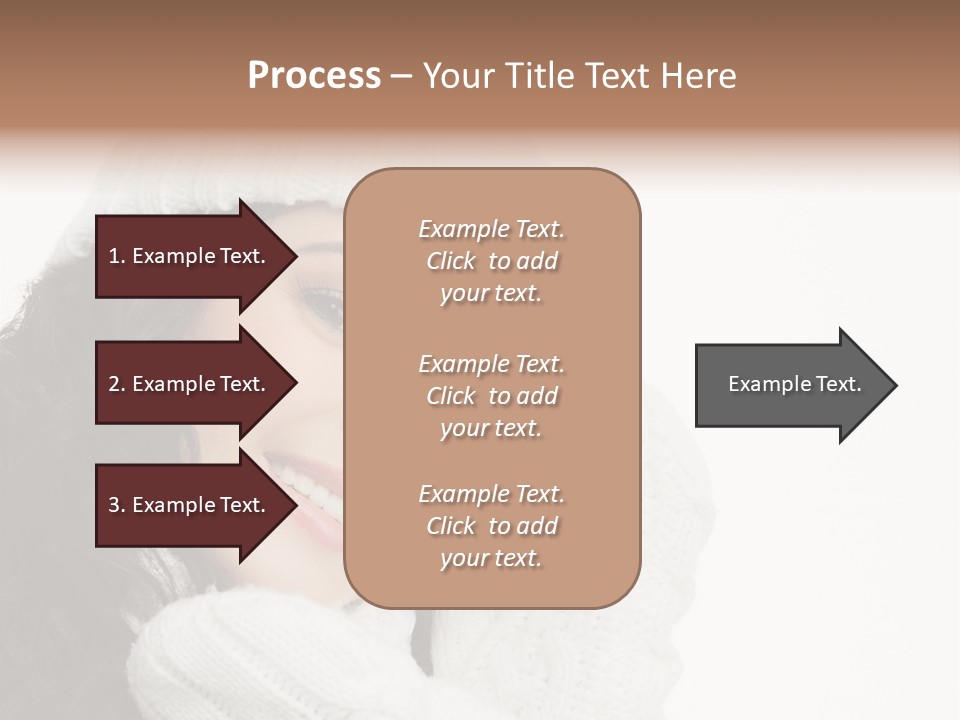Face Scarf Positive PowerPoint Template