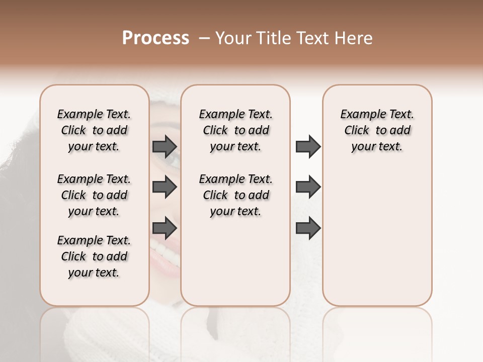 Face Scarf Positive PowerPoint Template