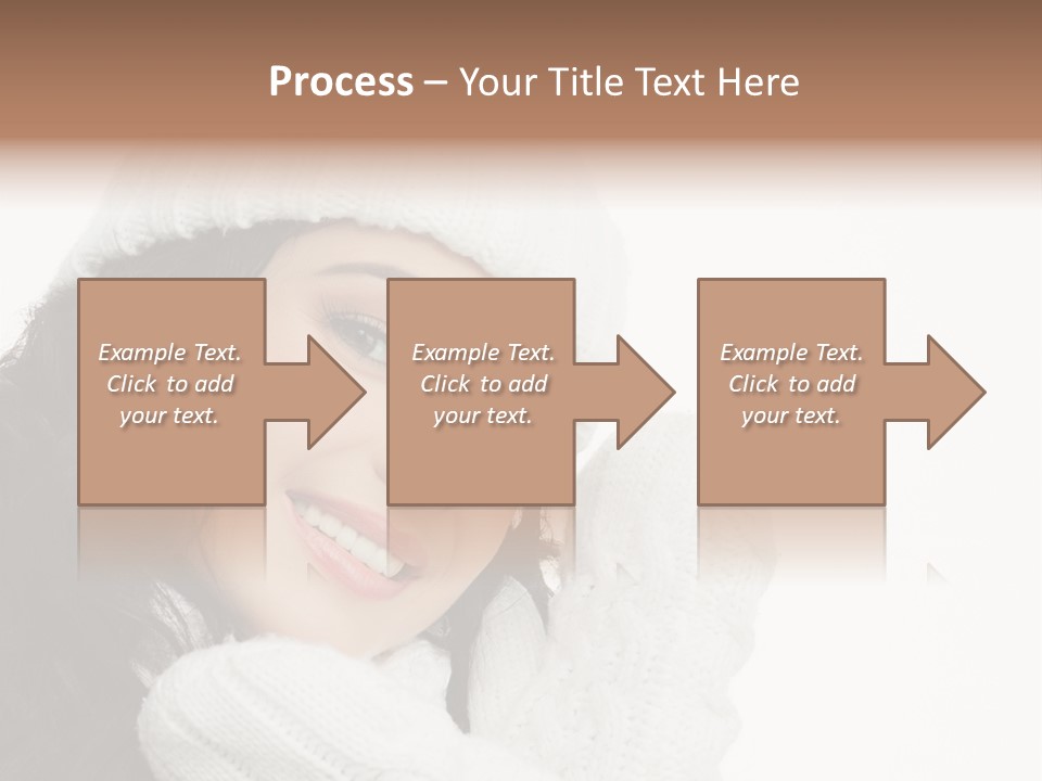 Face Scarf Positive PowerPoint Template