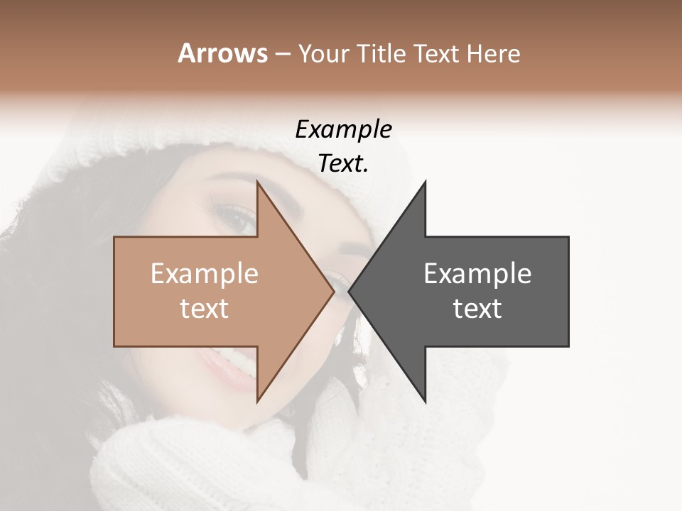 Face Scarf Positive PowerPoint Template