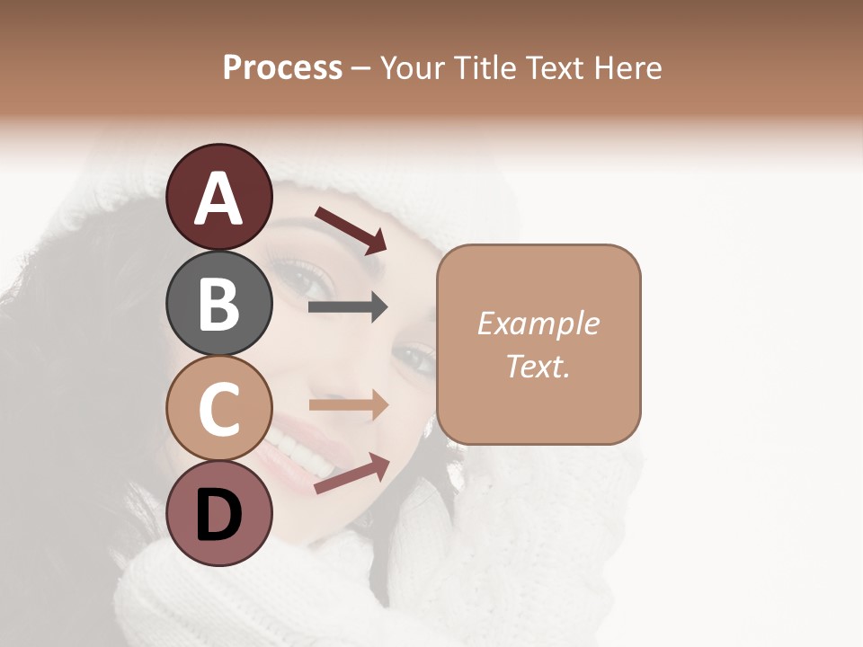 Face Scarf Positive PowerPoint Template