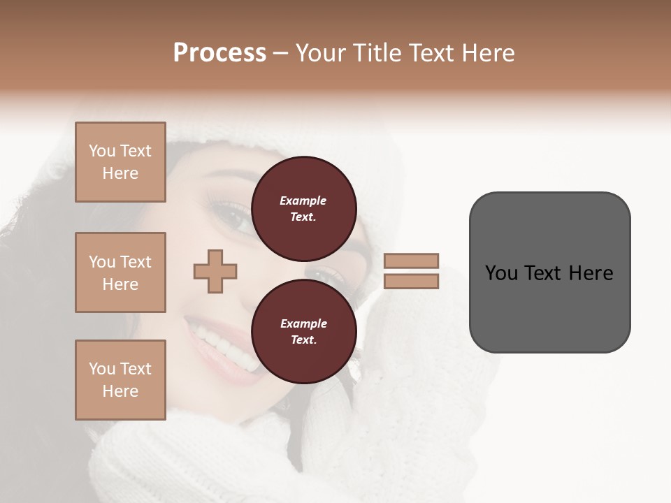 Face Scarf Positive PowerPoint Template