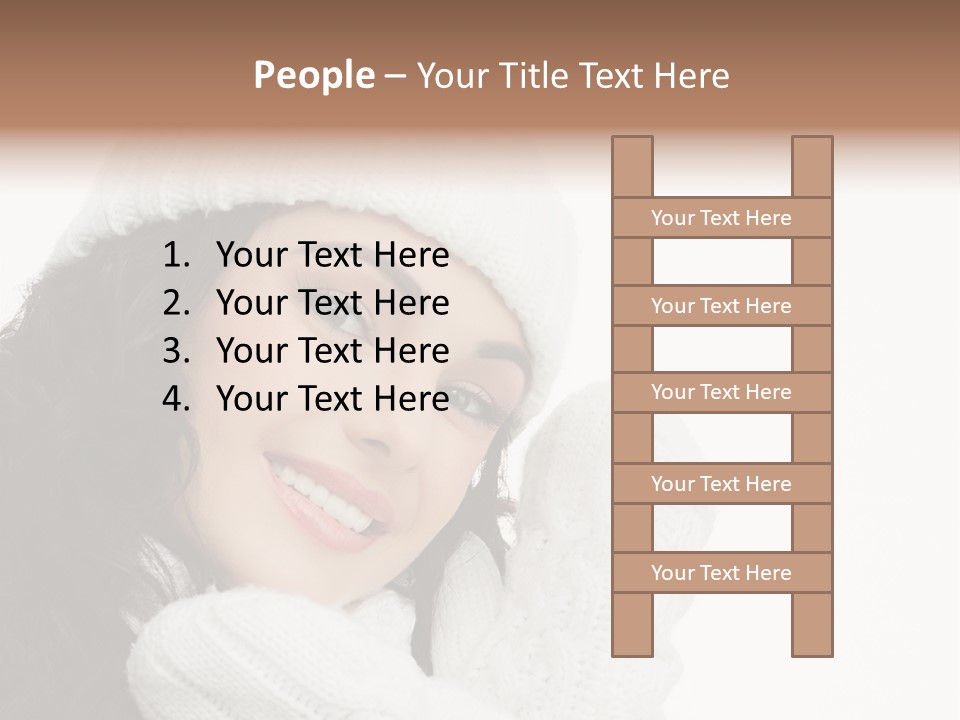 Face Scarf Positive PowerPoint Template