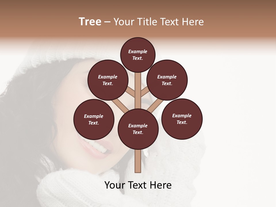 Face Scarf Positive PowerPoint Template